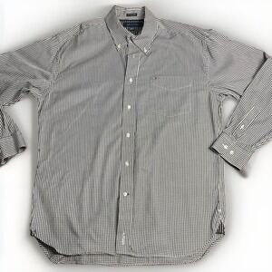 Tommy Hilfiger men's long sleeve plaid shirt 16/17